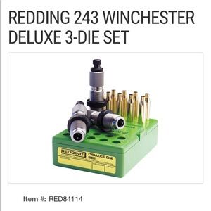 REDDING 243 WINCHESTER DELUXE 3-DIE SET